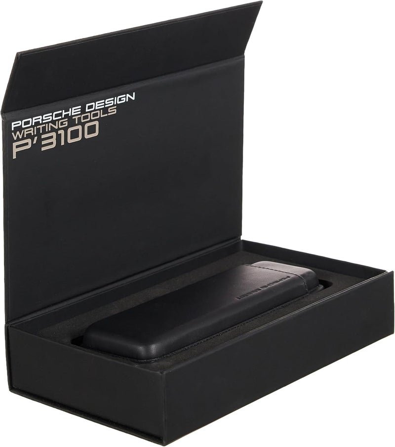 بورشه ديزاين محفظة لقلمين بورش ديزاين بي 3190 اسود جلد - Image 1